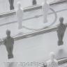 Fussballfiguren weiss grau